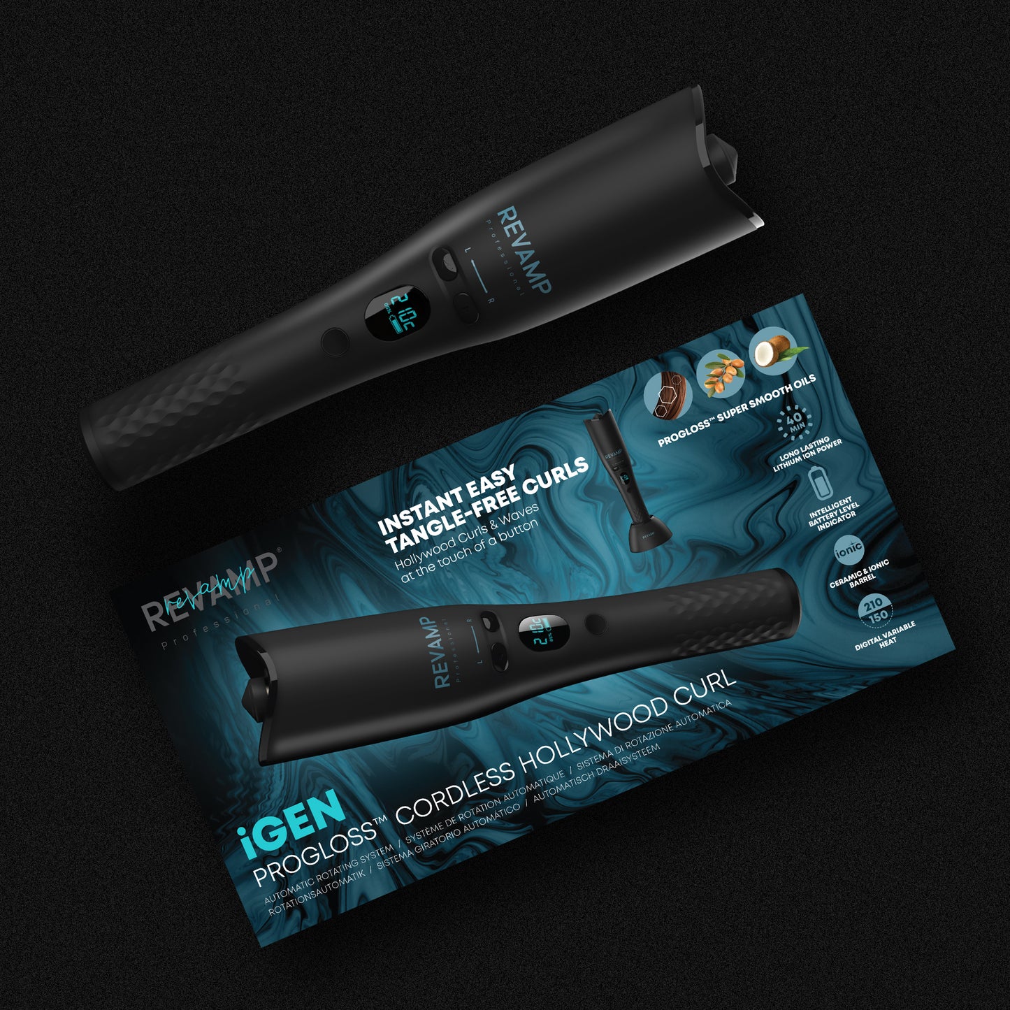 2e Kans PROGLOSS iGen Cordless Hollywood Curl CL2750