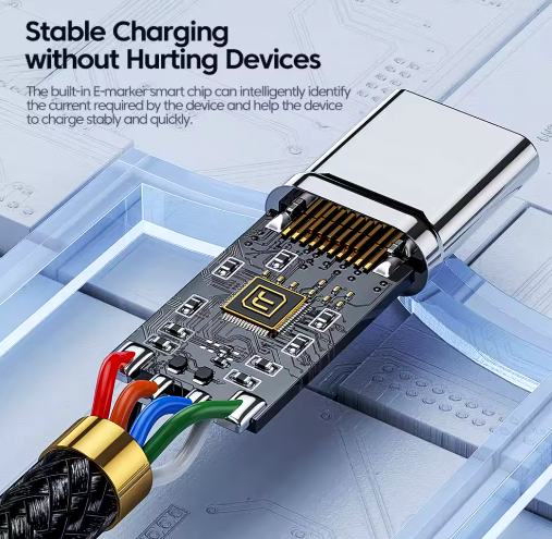 USB C>C Oplaad / Data kabel 2 Meter