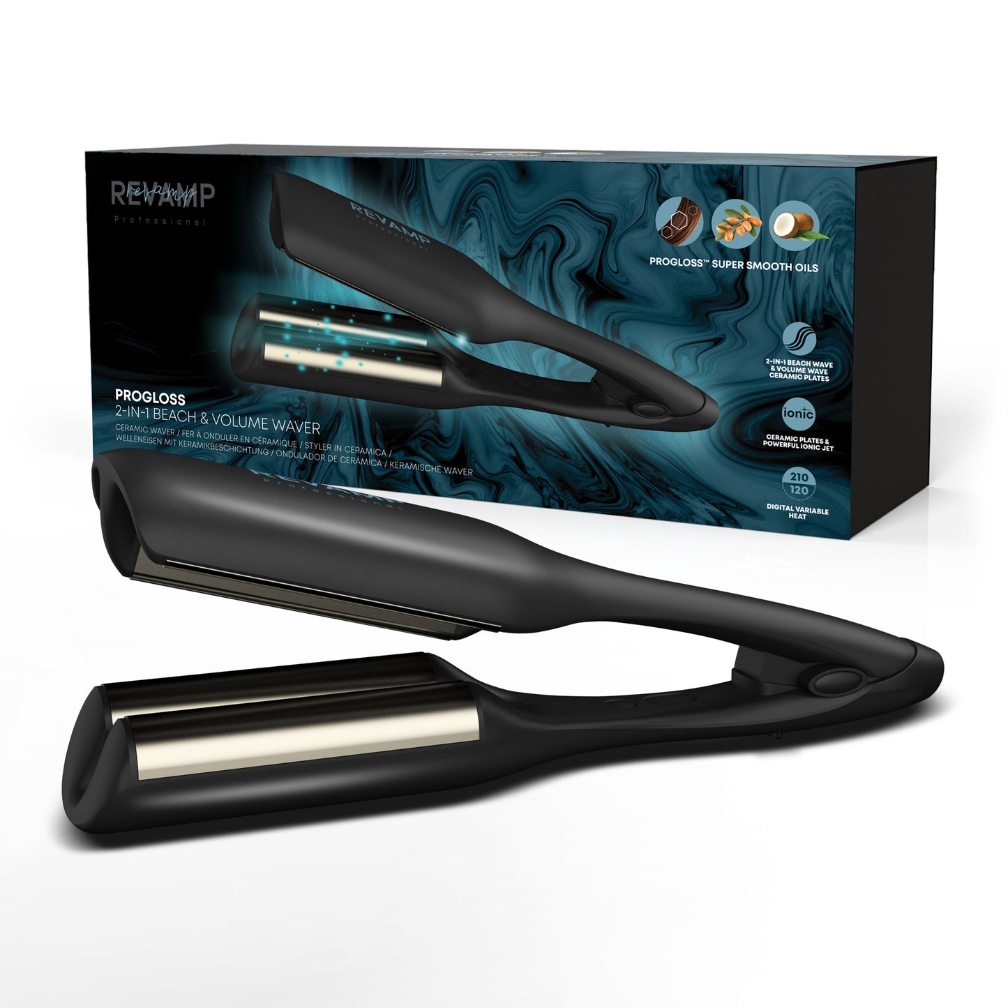 2e Kans  2 in 1 Beach & Volume Waver WV-3000