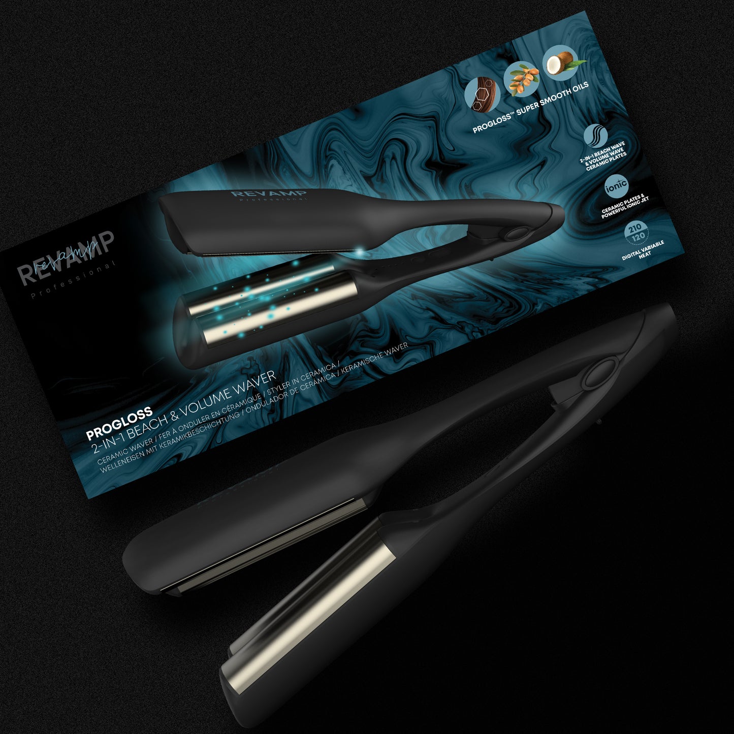 2e Kans  2 in 1 Beach & Volume Waver WV-3000